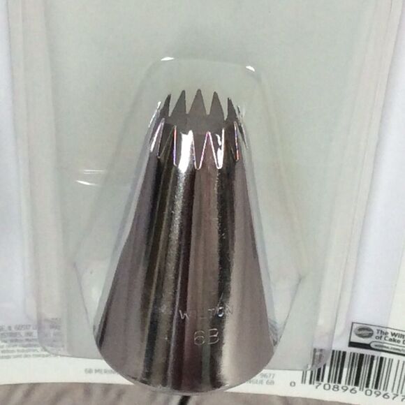 Wilton Cake Decorating Tips & Disposable Bags Large Star Ribbon Dot Meringue - Picture 8 of 9